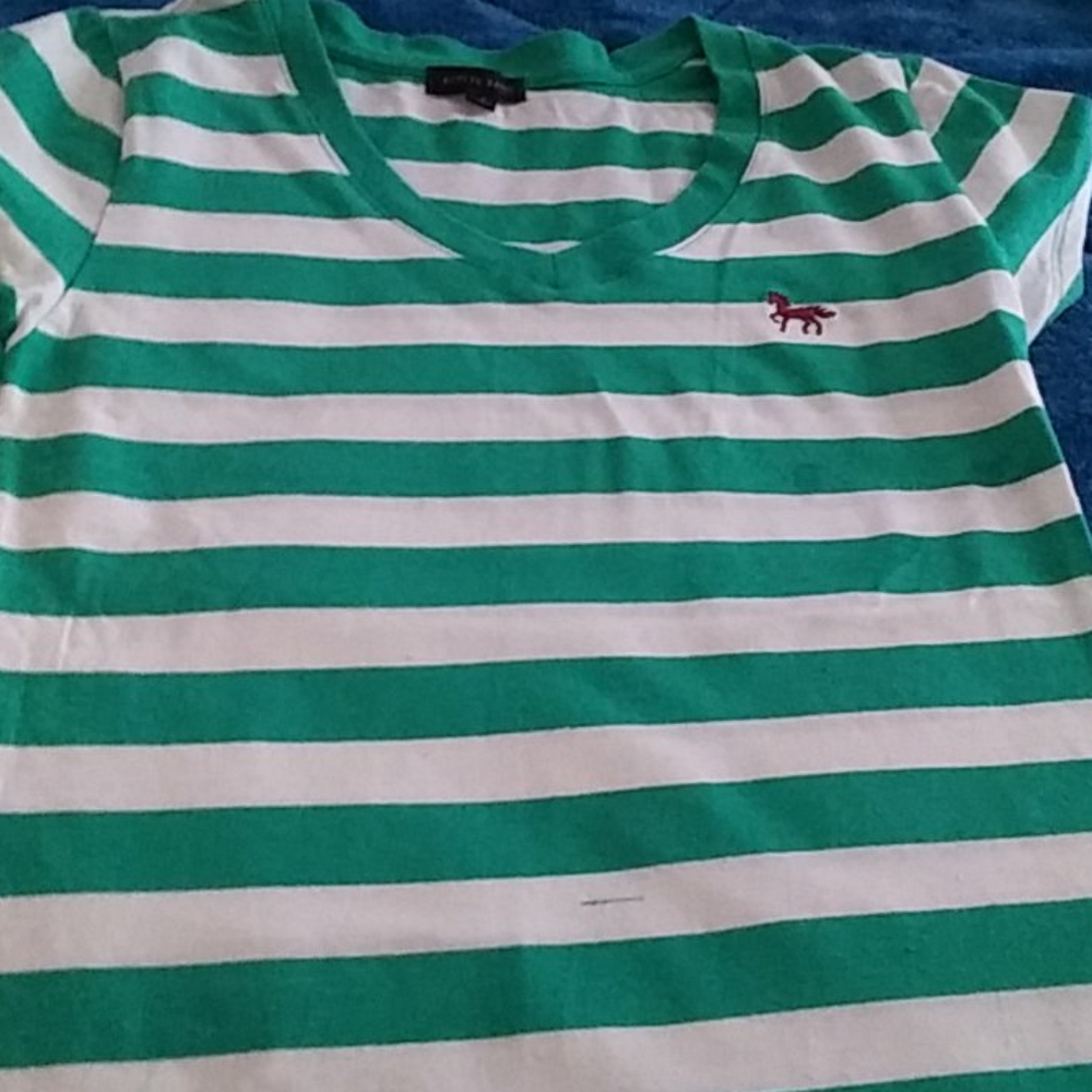 Striped v neck